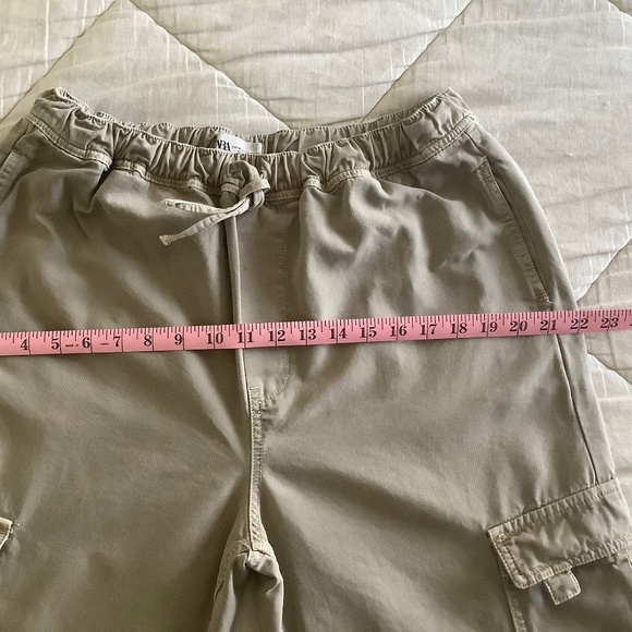 Zara New without Tags Cargo Pants / Size 12 / Beige-Green - Picture 5 of 7